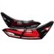 Spec-D Tuning LED TAIL LIGHTS WITH GLOSSY BLACK HOUSING AND CLEAR LENS, 2PK LT-CAM18BKLED-SQ-RS - alternate 1